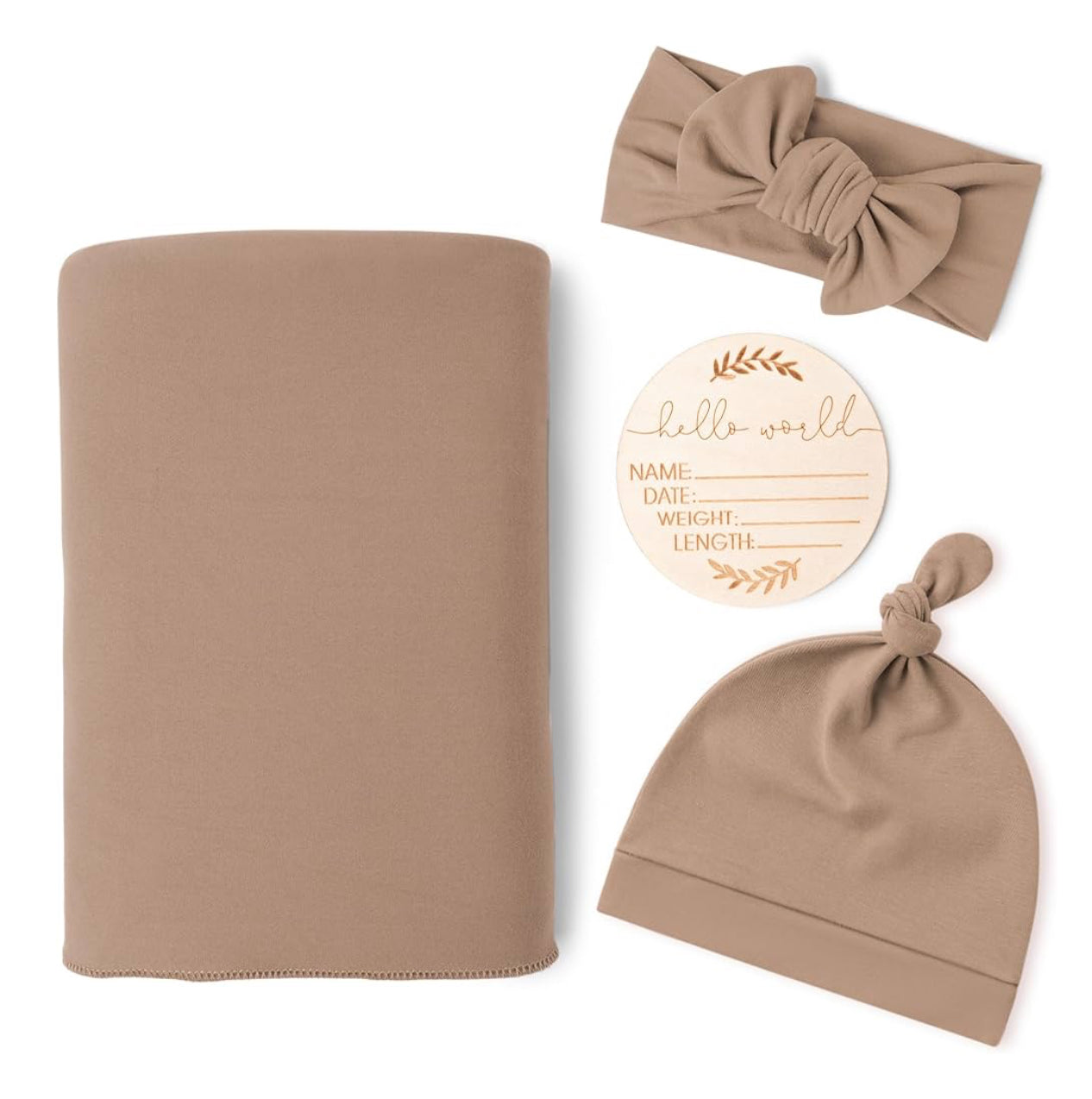Embroidered baby blanket set