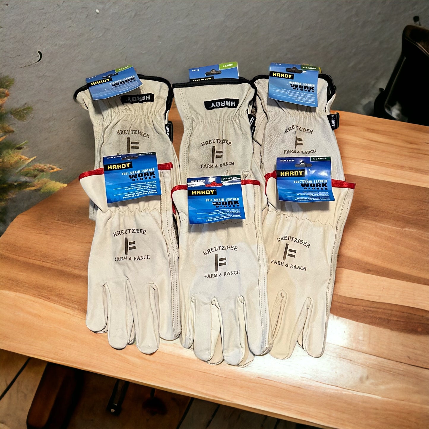 Custom Cowhide Leather Work Gloves