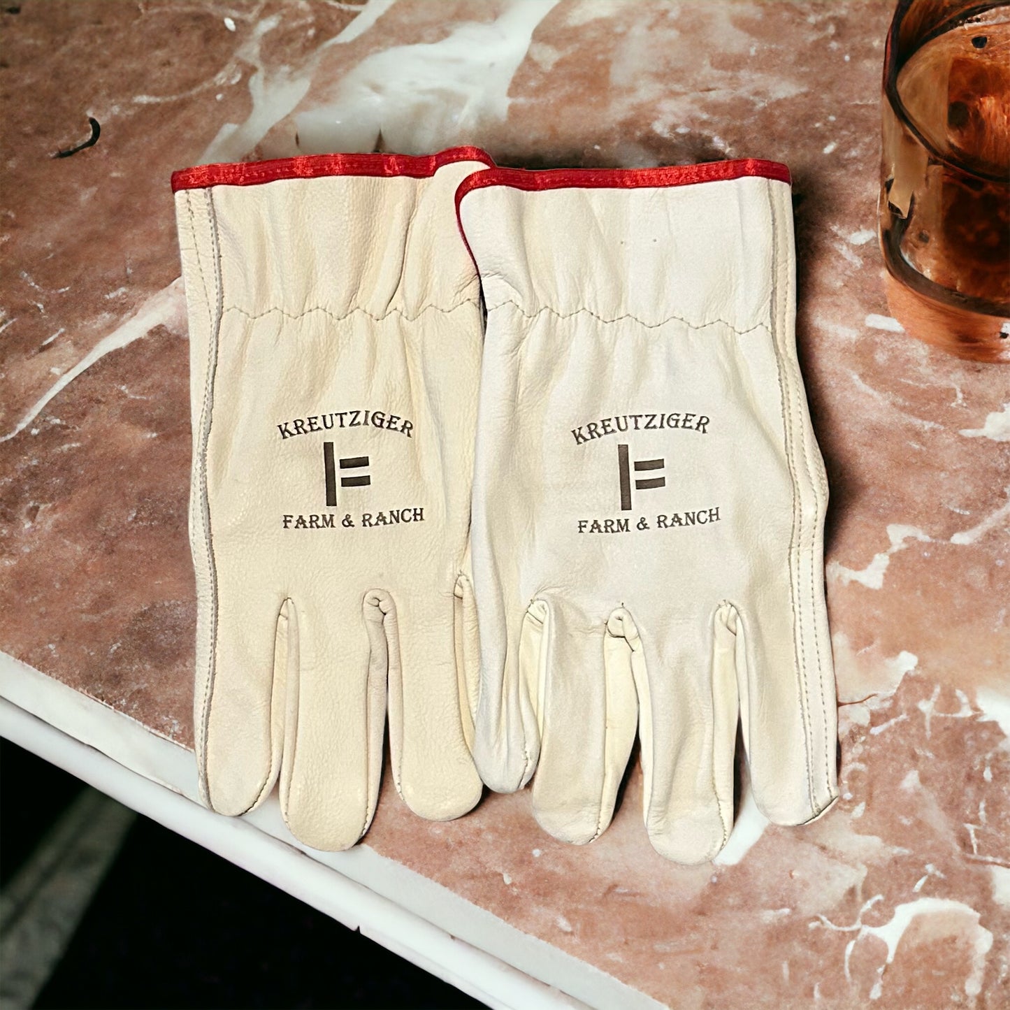 Custom Cowhide Leather Work Gloves