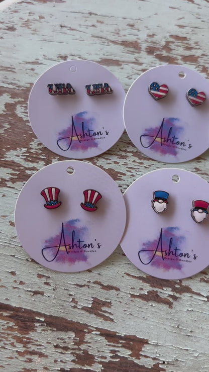 4th of July Earrings